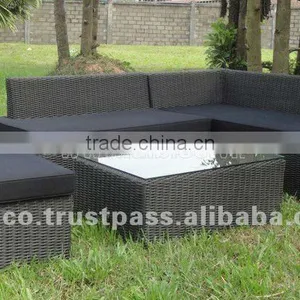 Sofa and Chaise by Rattan/pe Wicker thumbnail-1