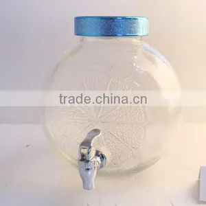 2015 Machine Made Orange Shaped Glass Beverage Dispenser, Candy Glass Fruit Jar thumbnail-1