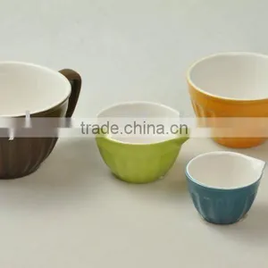 4pcs Ceramic Measuring Cups Set, Cups With Mouth thumbnail-1
