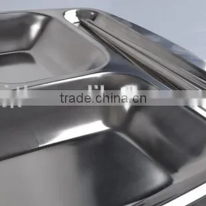 SS18/8 Stainless Steel Fast Food Tray/Mess Tray/Snack Tray,Winolaz thumbnail-5