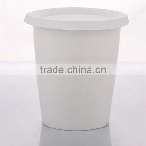 Barrel Shape Reusable Porcelain Coffee Cup With Lid thumbnail-1