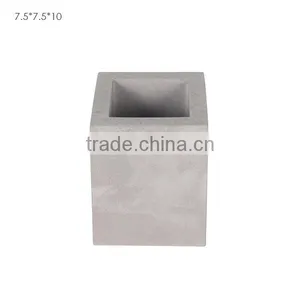 Highend Hotel Bathroom Deco Concrete Bath Accessory Set Soap Dispenser Toothbrush Holder thumbnail-3