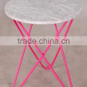 Modern Style Factory Price Metal Iron Coffee Table With Wire U Shape Metal Legs thumbnail-3