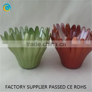 Cheap Red and Green Flowers Glass Plate thumbnail-5