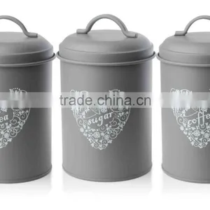 Colorful Canister With Wood Lid thumbnail-5