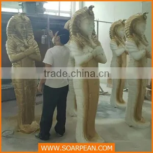 Custom Fiberglass Egypt Pharaoh Statue for Club Display thumbnail-3