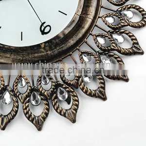 Wholesale Best Quality Nice Popular Peacock Wall Clock thumbnail-4