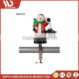 Christmas Ornament Santa Led Christmas Snow Lantern Light For Fence Decoration thumbnail-1