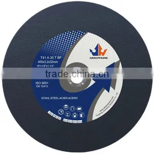 16" 400x3.2x32mm Flat Resin Bonded Reinforced Cutting Wheel for Metal thumbnail-1