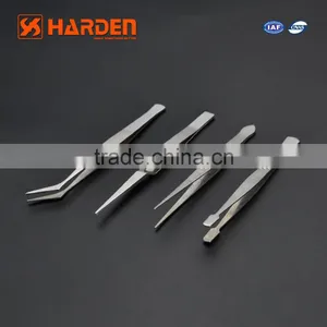 4PCS Stainless Steel Curved Tweezer Set thumbnail-1
