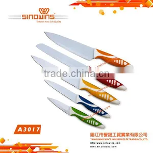 A3017 Non-stick Coating 5pcs Stainless Steel Knife Set thumbnail-6