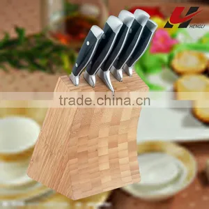 Culinary Knife With Bamboo Block thumbnail-1