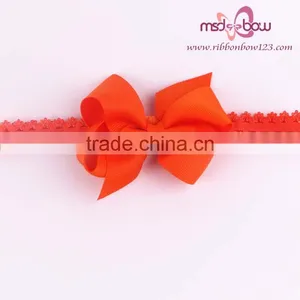 Colorful Baby Girls Newborn Elastic Satin Ribbon Headbands thumbnail-2