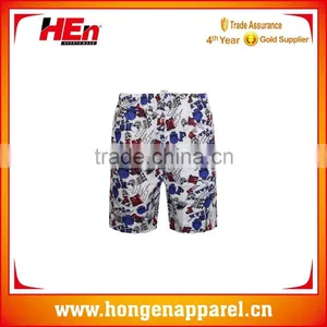Hongen Apparel Newest Hot Selling Boys Beach Pant Coloful Beach Wear thumbnail-1