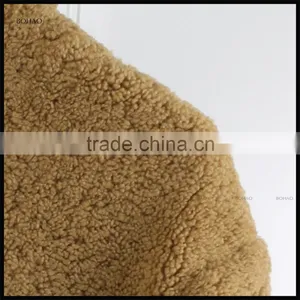 Comfortable Cheap High Quality Long Lamb Faux Skin Fur Coats thumbnail-5