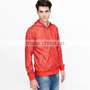 Blank Zip up Hoodie Orange Hoody Sweatshirt Waterproof Hoodies thumbnail-2