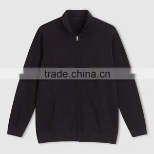 High Neck Plastic Full Zipper Sweatshirt With Pocket thumbnail-1