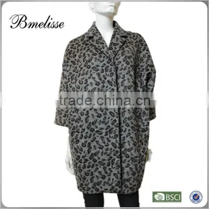 2014 2015 High Fashion Lady's Wool Coat Tweed Coat thumbnail-1