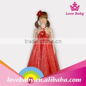 LBE4091259 Manufacturer Tutu Long Dress Kids Party Dresses Red Tulle Skirt thumbnail-1