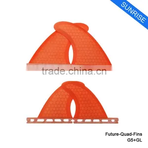Quad Fin Surf Boards G5 + GL Style Fin Fiberglass Fin in Surfing thumbnail-4
