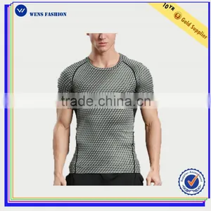 Top Quality Best Short Sleeve Plain Round Neck Fitness Athletic T-Shirts Polyester thumbnail-1