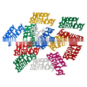 PVC Confetti Party Decoration Birthday Message "Happy Birthday" At Random thumbnail-1