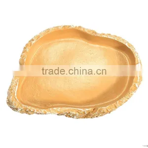 Hot Sale Yellow Color Food Grade ABS Plastic Reptile Tortoise Water Dish Food Bowl Toy For Amphibians Gecko Snakes Lizard Spider thumbnail-6