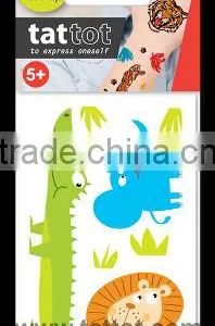 Mini Kid Color Temporary Tattoo Safari Oem Colorful Child Tattoos Sticker thumbnail-1