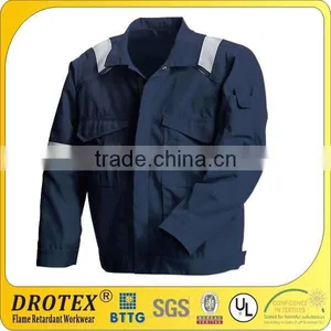 Safety Jacket EN 61482 100% Cotton Reflective Striped FR Jacket thumbnail-3