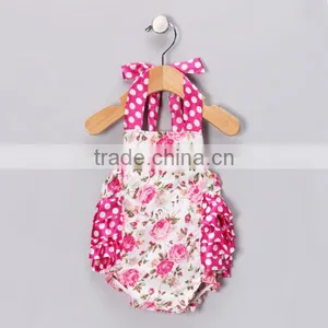 Baby Girls One-pieces Floral Romper Jumpsuit Jumper Outfit Clothes thumbnail-2