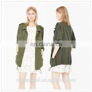New Style High Quality Long Sleeve Womens Military Jacket Wholesale thumbnail-1