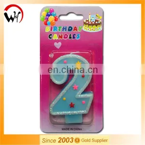 EN71 Passed Number Candle Blue Birthday Party Candle Wholesale Candle Importers thumbnail-1