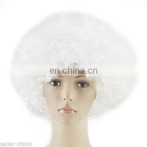 Ahort Afro White Wig FGW-0048 thumbnail-1