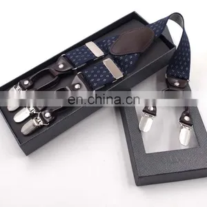 Wholesale Adult 6 Clips Men's Jacquard Suspenders More Colors Available thumbnail-1