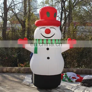 Hot-selling Giant Outdoor Christmas Decoration Snowman With LED Light Inflatable/Snowman thumbnail-3