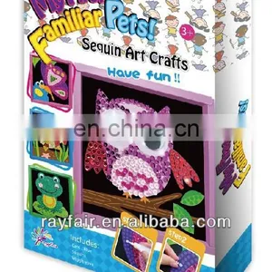 DIY Sequin Sticker Art Craft for Kids thumbnail-1