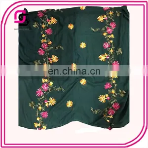 New Scarf for Spring and Summer 2017 Flower and Plant Embroidery Sunscreen Shawl All-match Scarf thumbnail-1