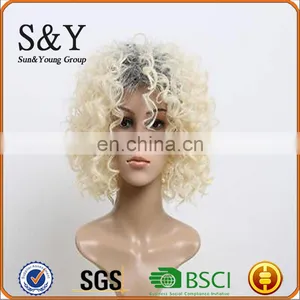 Pop Star Rhianna Curly Red Wig For Adult Womens Costume Sythetic Wig thumbnail-3