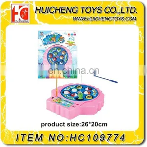 B/O Musical Eco-friendly Plastic Toy Fishing Rods Game thumbnail-1