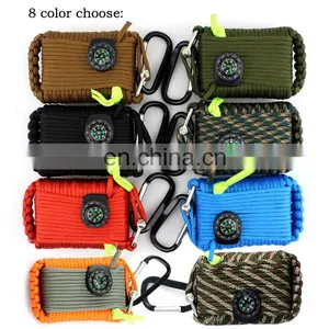 A025 Survival Bracelets Survival Tool Kit Rescue Parachute Cord Wristbands Emergency Rope Buckle thumbnail-3