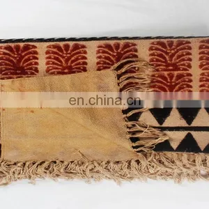 Hand Block Printed Rugs Carpets Indigo Carpet Runner Indian Cotton Ragrug thumbnail-3
