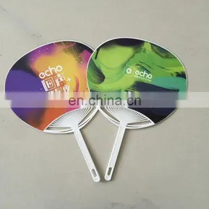 Fashionable Promotion Paper Sticker Plastic Round Fan thumbnail-2