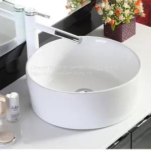 Bahtoom Diamond New Design Round Shape Luxury White Color Ceramic Countertop Art Hotel Apartment Hand Sink thumbnail-5