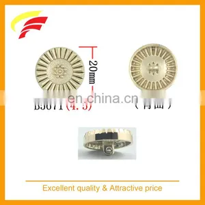 Flower Style Fancy Zamak Metal Sewing Button for Coat thumbnail-4