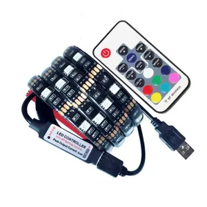 DC5V USB LED Strip 5050 RGB Flexible Light 1M 2M TV Background Lighting RGB LED Strip Adhesive Tape IP20 / IP65 thumbnail-1