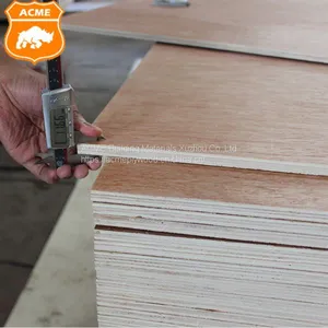 Commercial Furniture Plywood 18mm Laminated Natural Bingtangor/okoume Face Veneer thumbnail-4
