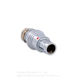 Push-pull Self-latching F Series 4pin Metal Plug Connectors thumbnail-1