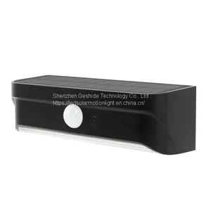 High Quality Waterproof IP65 Motion Sensor Led Outdoor Garden Solar Wall Light thumbnail-1