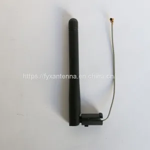 2dBi WIFI Rubber Antenna With I-PEX, 1.13mm Grey Cable, for Set-top Box Use thumbnail-1