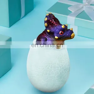 2020 Amazon Hot Seller Kids Toy Creative Desk Lamp3D Dinosaur Egg Night Light With USB Rechargeable thumbnail-4